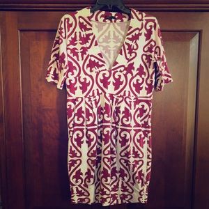 Vfish v-neck short sleeve dress